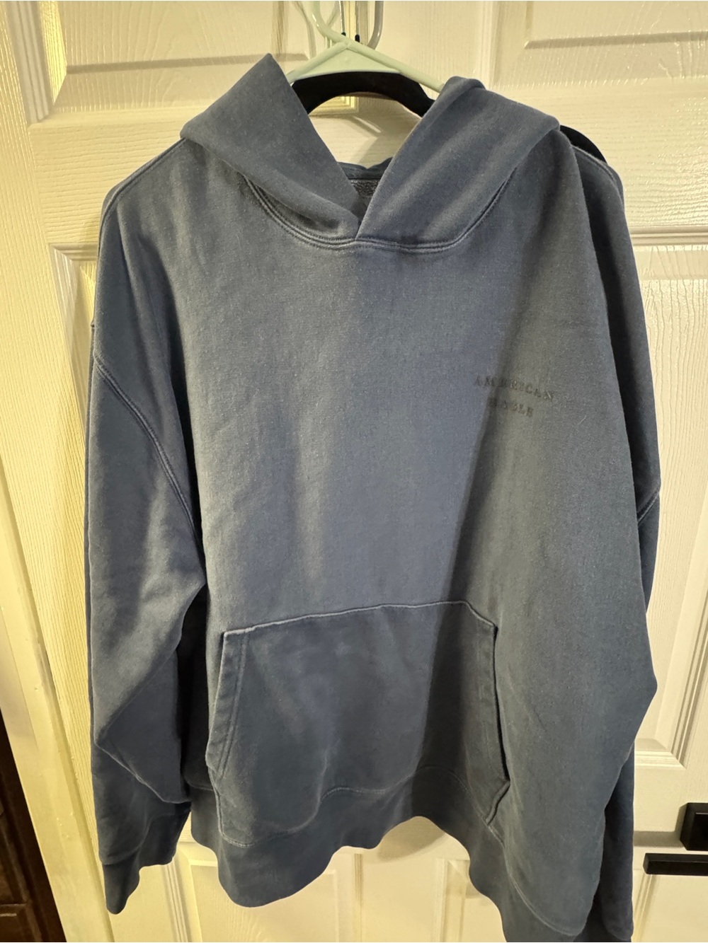 American Eagle Black Logo Pullover Sweatshirt